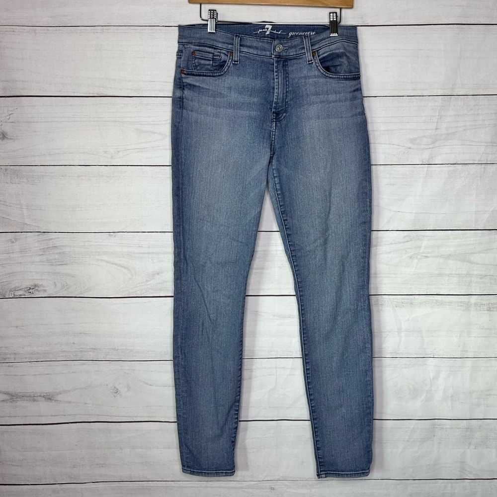 7 For All Mankind Gwenevere Skinny Medium Wash Size 31